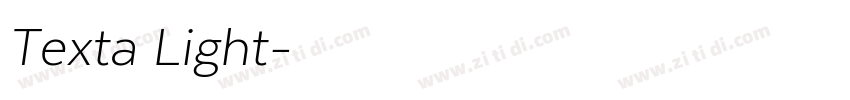 Texta Light字体转换